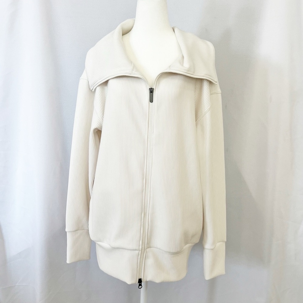 Zella Ottoman Rib Zip Jacket XS - Picture 2 of 8